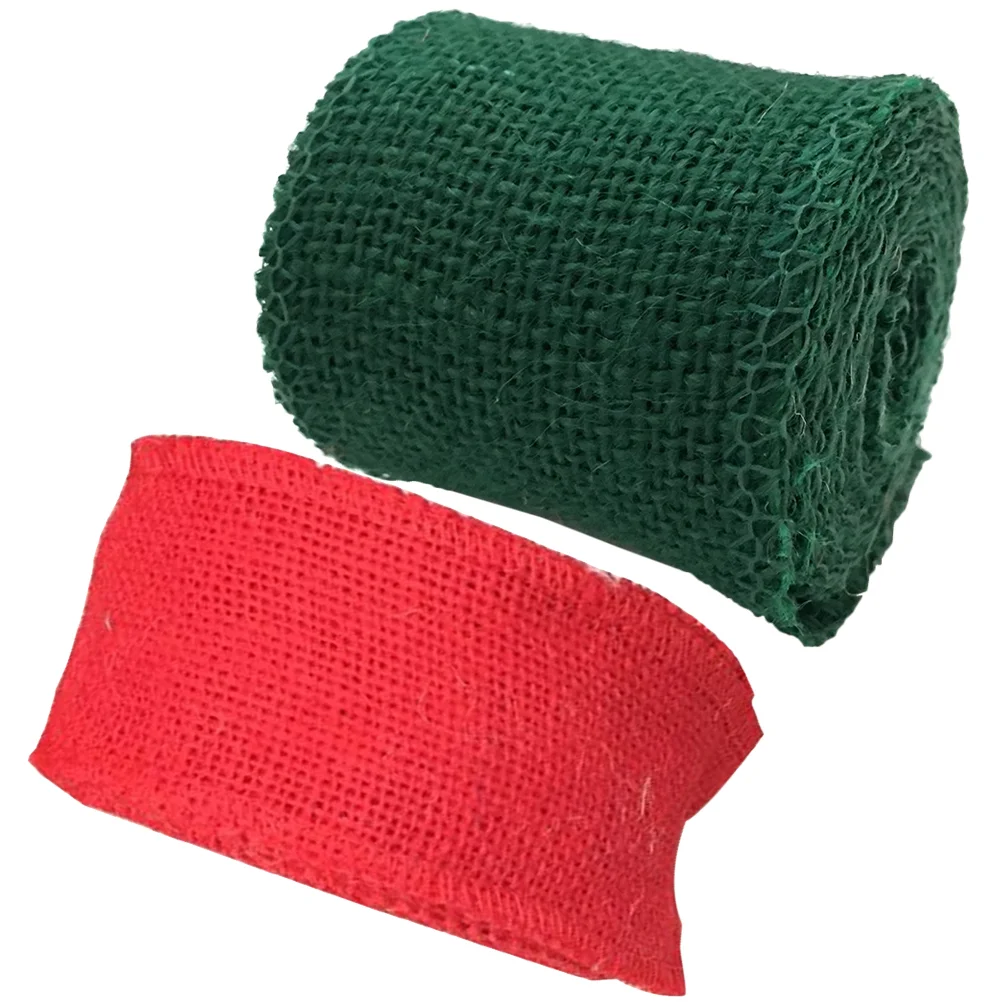 

Ribbon Christmas Ribbons Wrapping Burlap Gift Crafts Jute Tree Natural Roll Wedding Diy Decorative Arrangements Floral Gifts