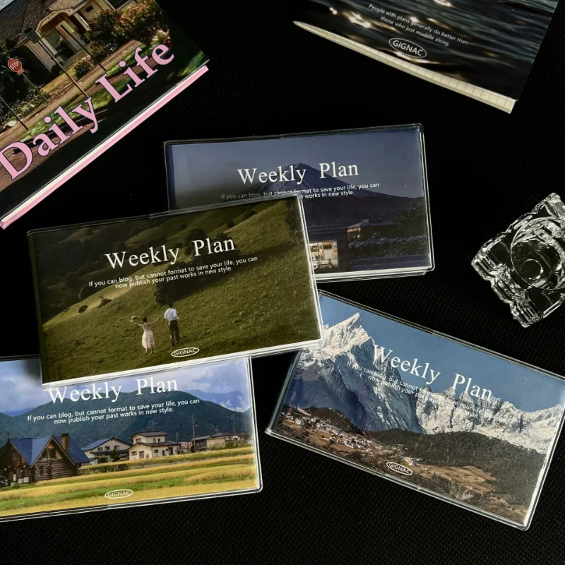 

Винтажный Еженедельный мини-планировщик, 120 листов/240 страниц