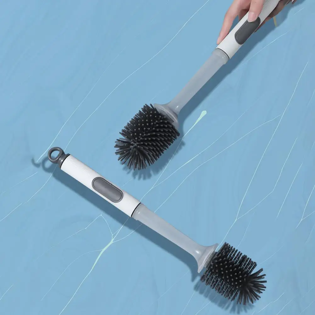 

Щетка для чистки унитаза, современный эргономичный дизайн, силиконовая насадка, сильное удаление загрязнений