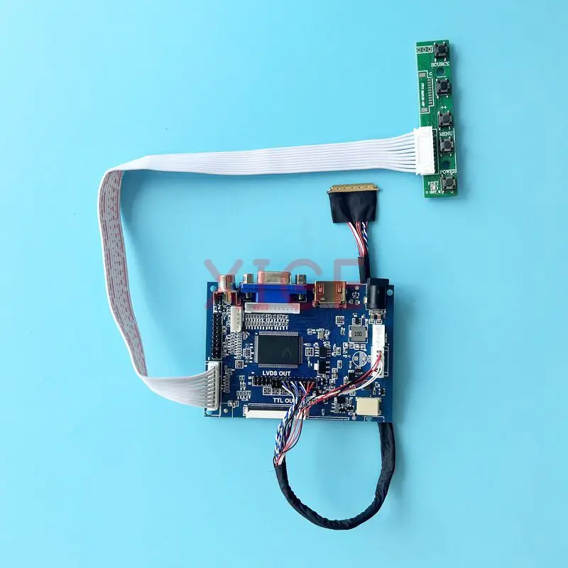

For HT101HD1 LP101WH1 LP101WH2 Driver Controller Board Laptop Display 10.1" DIY Kit VGA 2AV 1366*768 Compatible-HDMI LVDS 40 Pin