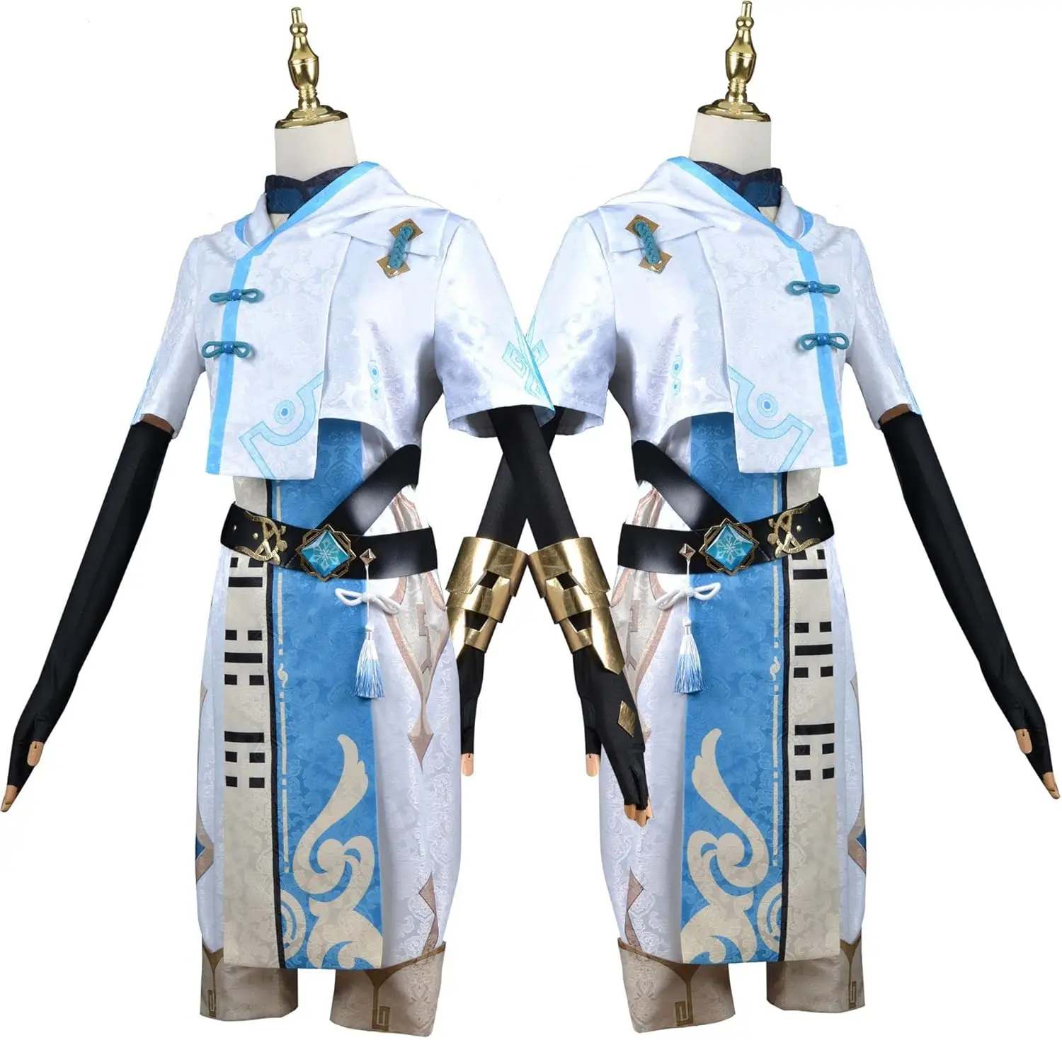Аниме-Косплей Genshin Impact костюм чонгюнь для косплея униформа на Хэллоуин