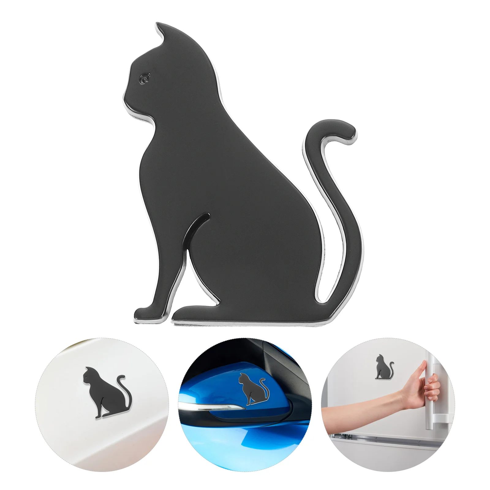 

Металлическая наклейка в виде кошки, персонализированные автомобильные наклейки, фотообои для мужчин и женщин