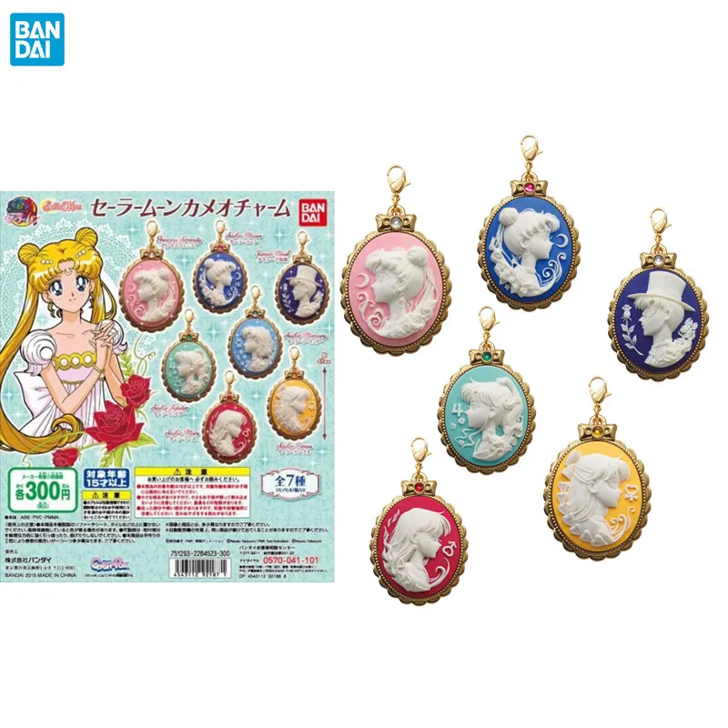 

Bandai Genuine Gashapon Sailor Moon Cameo Charm Sailor Moon Chiba Mamoru Princess Serenity Anime Figure Collect Model Toys Gifts