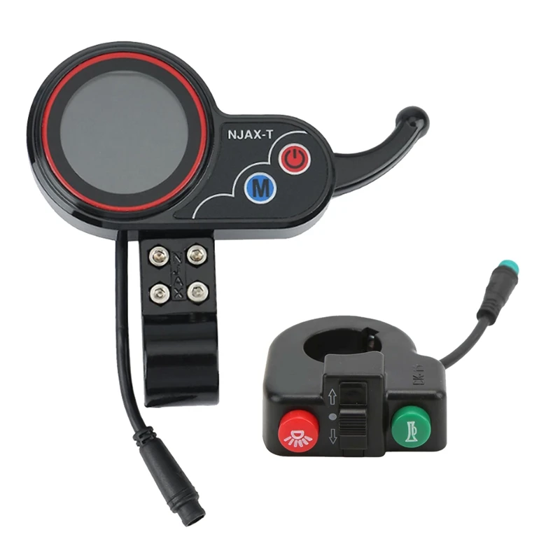 

NJAX-T приборная панель электрического скутера 36 В 48 В Регулируемая + кнопка переключения 6 контактов для электрического скутера запасные части Аксессуары