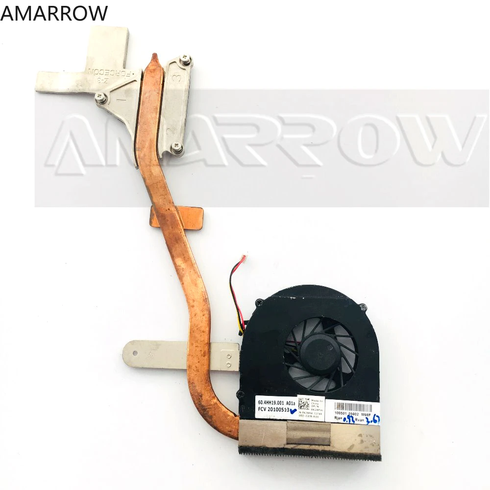 Оригинальный вентилятор охлаждения для ноутбука DELL, кулер для процессора 15R M5010, радиатор для процессора 0K28PW