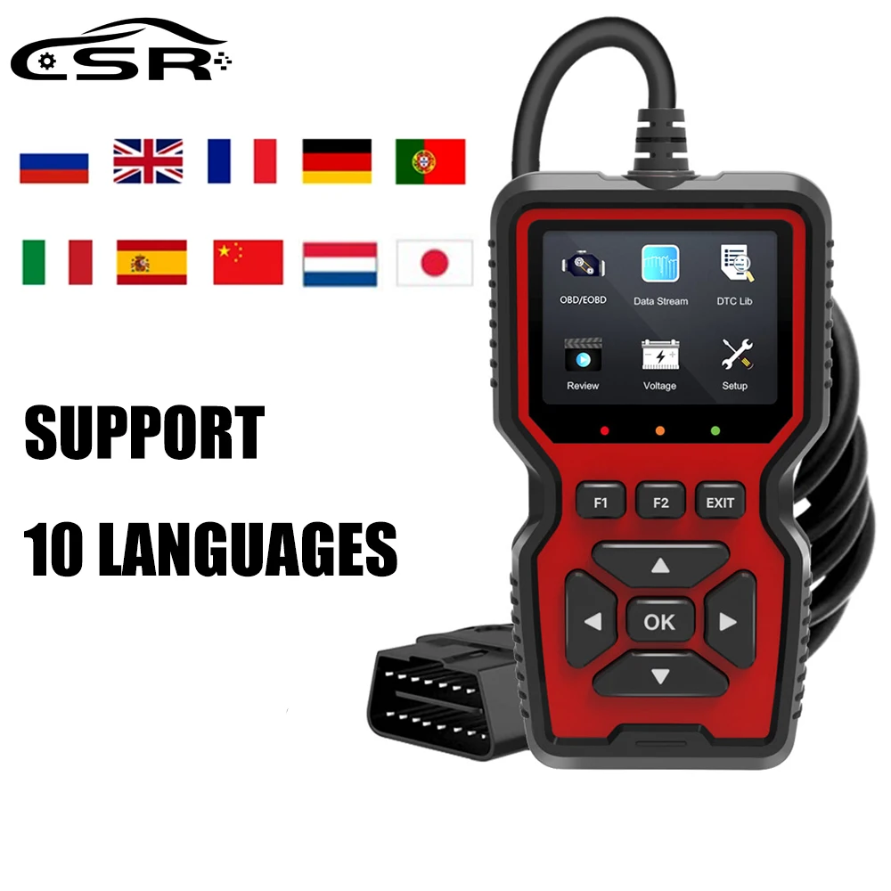 Автомобильная карта для считывания кода V519 OBD2 9 стандартных протоколов OBD II/EOBD