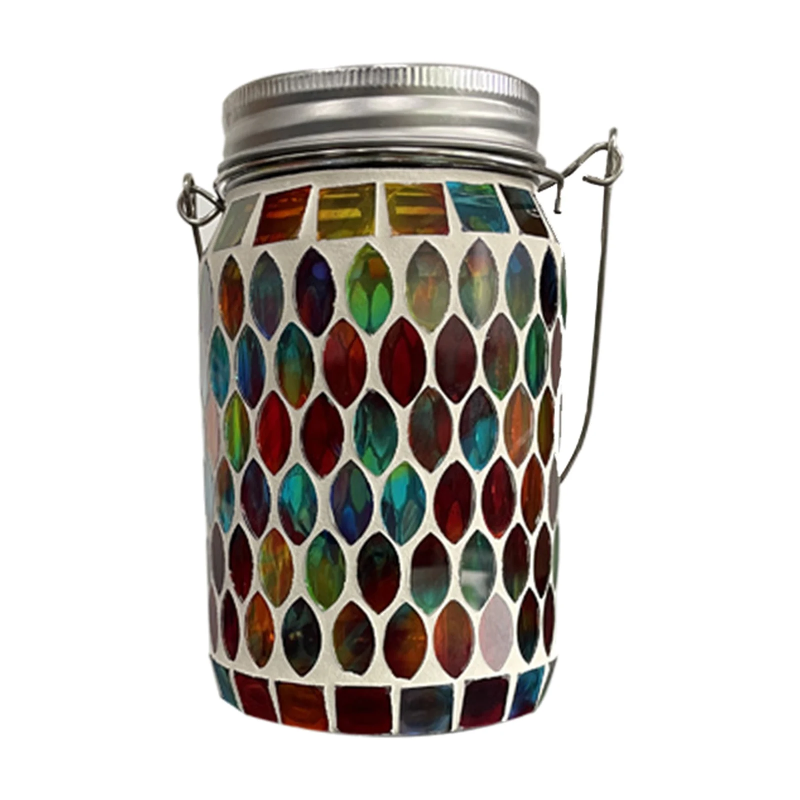 Мозаичная лампа Mason Jar солнечный фонарь двор светодиодный светильник для заднего