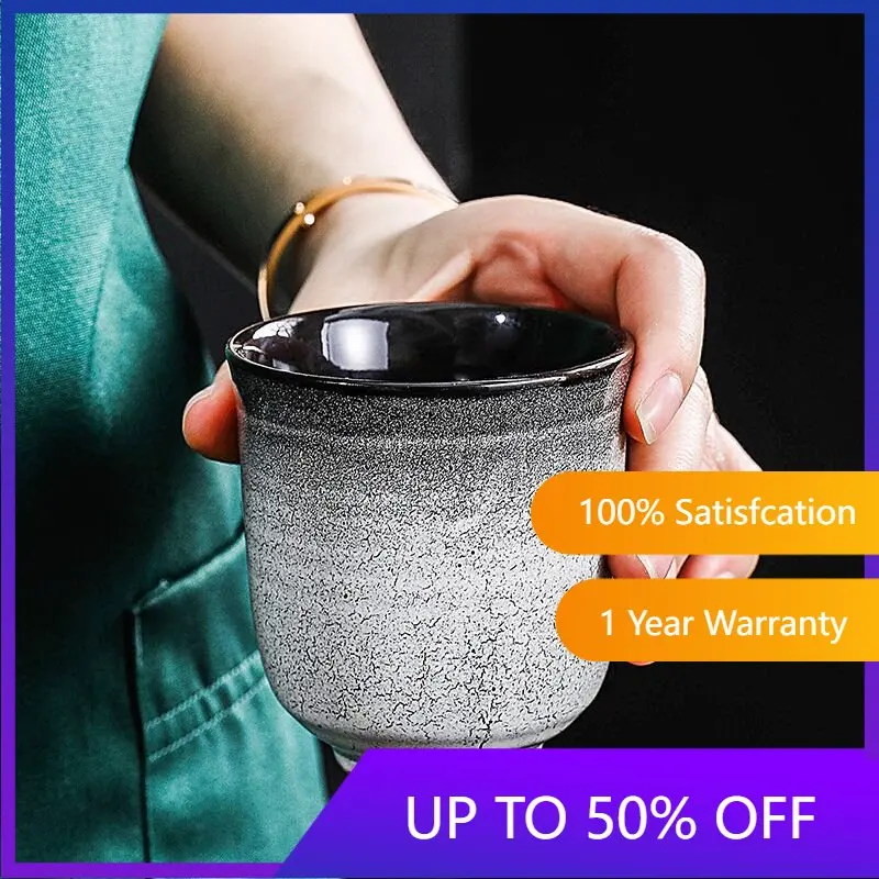 

Japanese Style Kiln Change Concentrated Gradual Change Coffee Cup Water Cup Large Capacity Vintage Ceramic Tea Cup Tea Cup