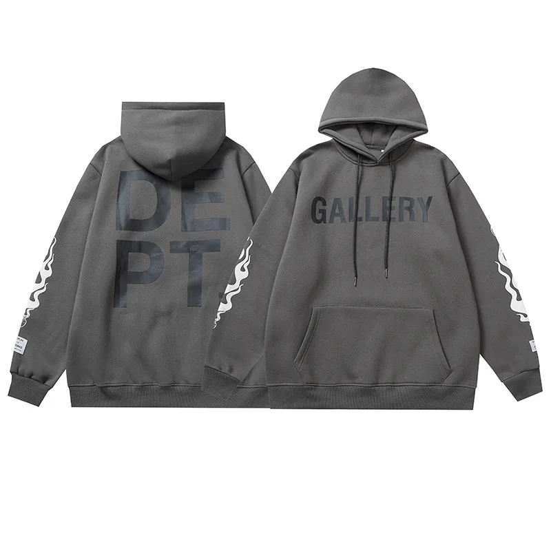

Gallery dept Fashion Sweatshirt Top Inverted Logo Print Pullover Cotton Hoodie T-shirt Men's and Women's Large Hoodie