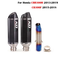 exhaust system for honda cbr300r 2013 19 cb300f 2015 2018 muffler tail pipe 51mm connecting link tube stainless steel db killer