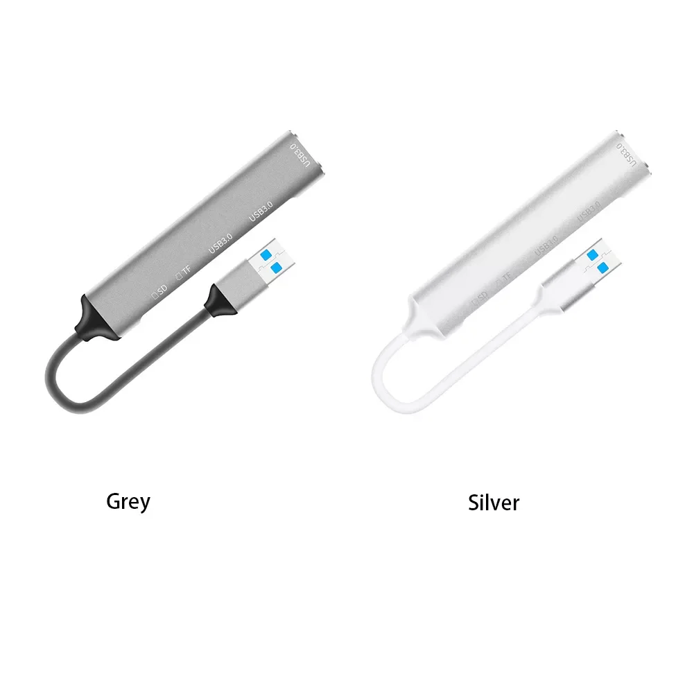 

USB 3.0 Hub 5 In 1 PC Laptop Accessories Data Ultra Slim Flash Drives With Extension Cable HDD Splitter