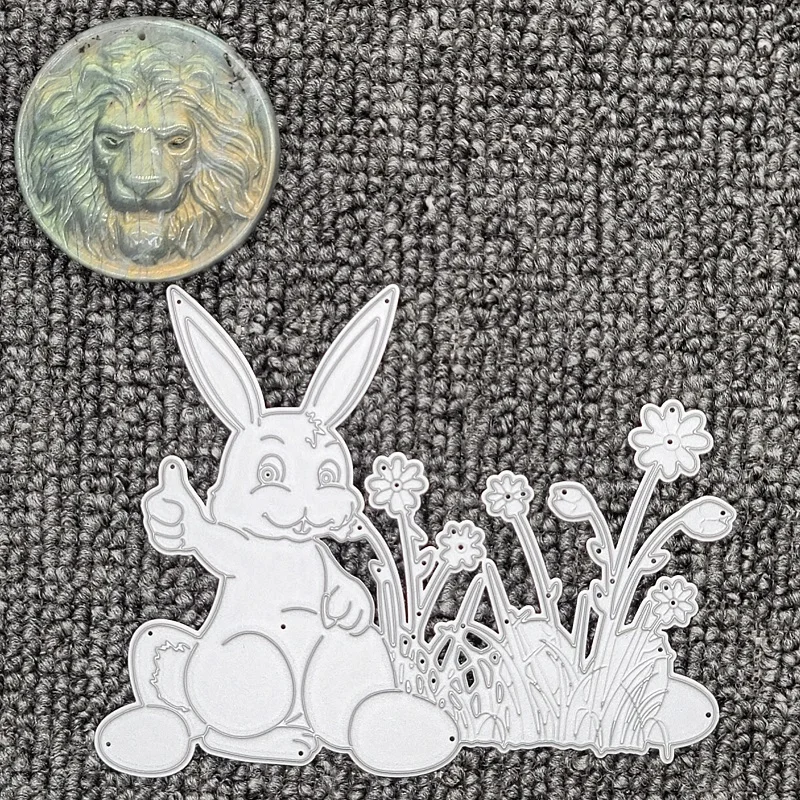 

Easter Bunny Cutting Die Scrapbook Seal DIY Manual Die Home Album Production Tool High Carbon Steel Material 2022 New