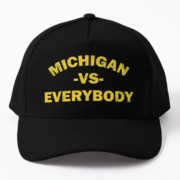 

Michigan Vs Everyy Baseball Cap Hat Summer Casquette Czapka Snapback Spring Outdoor Casual Black Solid Color Sun Fish Boys