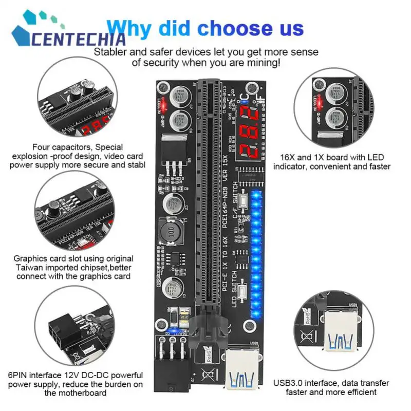 

Переносной удлинитель Pci-e, компьютерные аксессуары, Usb 3,0