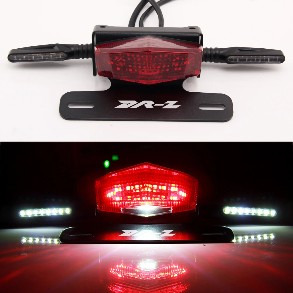 

Кронштейн Для Номерного Знака Suzuki DRZ400S/SM DRZ400E С LED-фонарем Стоп-сигнала И Указателями Поворота, Алюминиевый