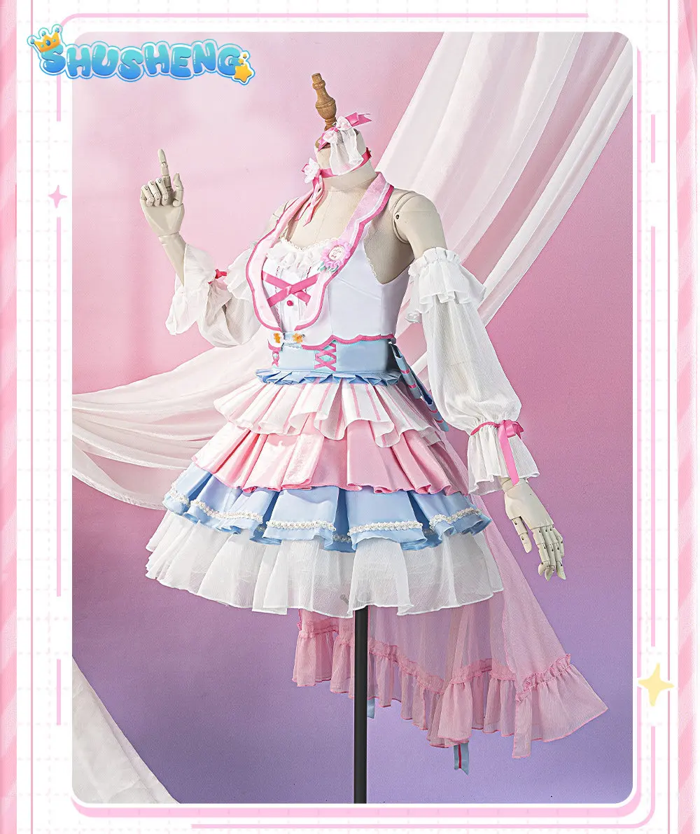 Костюм для косплея Maruyama Aya Pink Lolita BanG Dream, женский милый праздничный наряд, аниме-одежда, униформа для Хэллоуина и карнавала (art.: 3920da5e4aa76) - 3920da5e4aa76