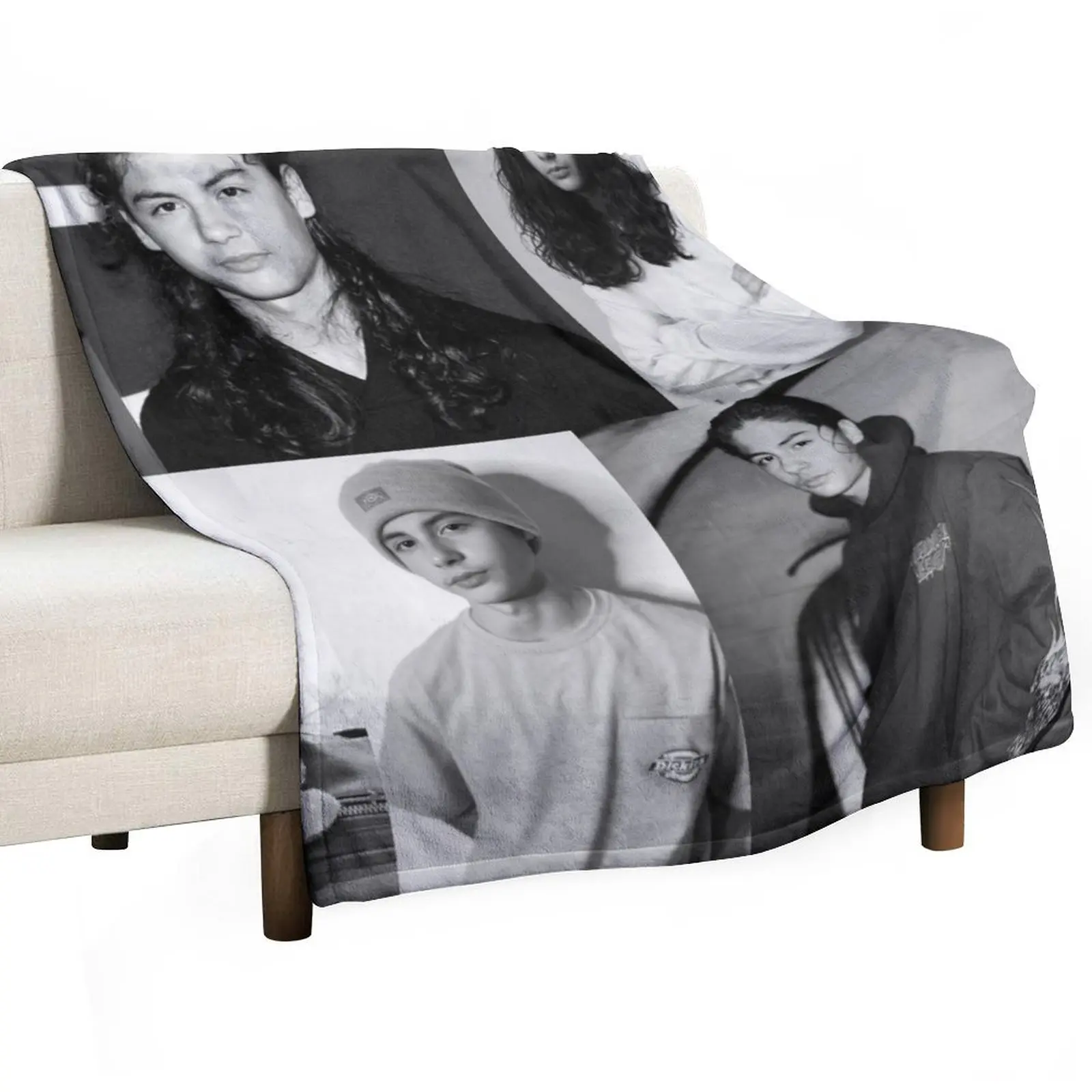 Черно-белое одеяло с коллажем Мигеля казареза Мора спальный мешок идея для