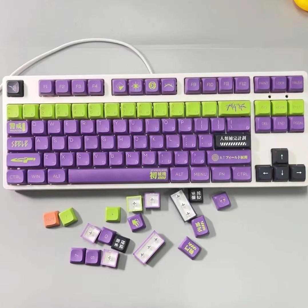 

118 Keys PBT Keycaps DYE-SUB XDA Profile Personalized Minimalist Japanese English Keycap For Mechanical Keyboard