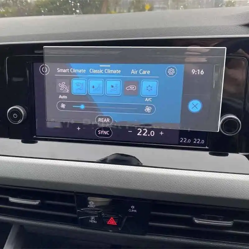 

Car Navigtion Tempered Glass LCD Screen Protective Film Sticker Guard For Volkawagen VW Golf MK8 car infotainment Dashboard 2022