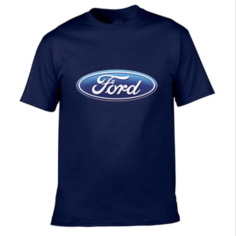 

2022 креативная Дизайнерская футболка с логотипом FORD, однотонная хлопковая футболка, Новое поступление, стильная мужская футболка с коротким...