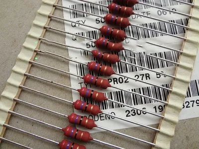 Медная Лапка, малый объем, высокая мощность, сопротивление PR02 2W 27R 2W27R, объем 3,5*9 Медная Лапка, малый объем, высокая мощность, сопротивление PR02 2W 27R 2W27R, объем 3,5*9