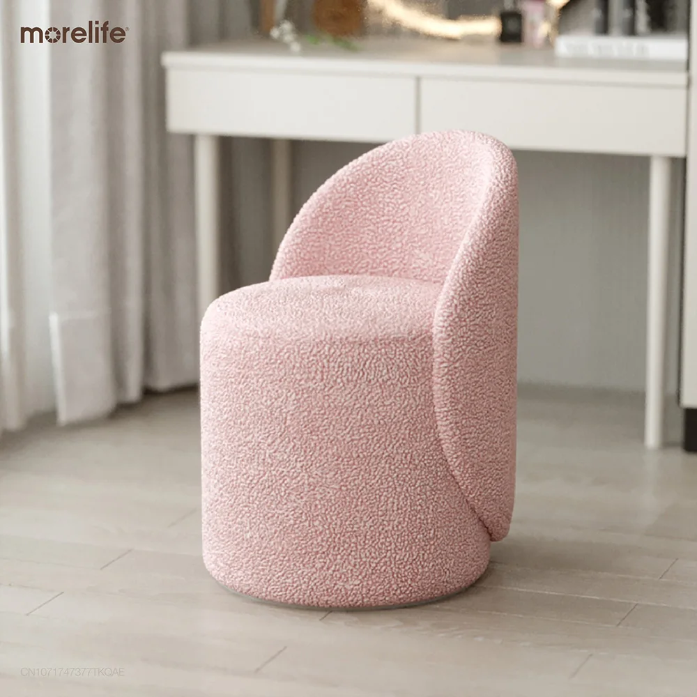 

Light Luxury Chairs for Bedroom Makeup Chair Backrest Makeup Stool Home Bedroom Vanity Chair Simple Dresser Stool Accent Chairs