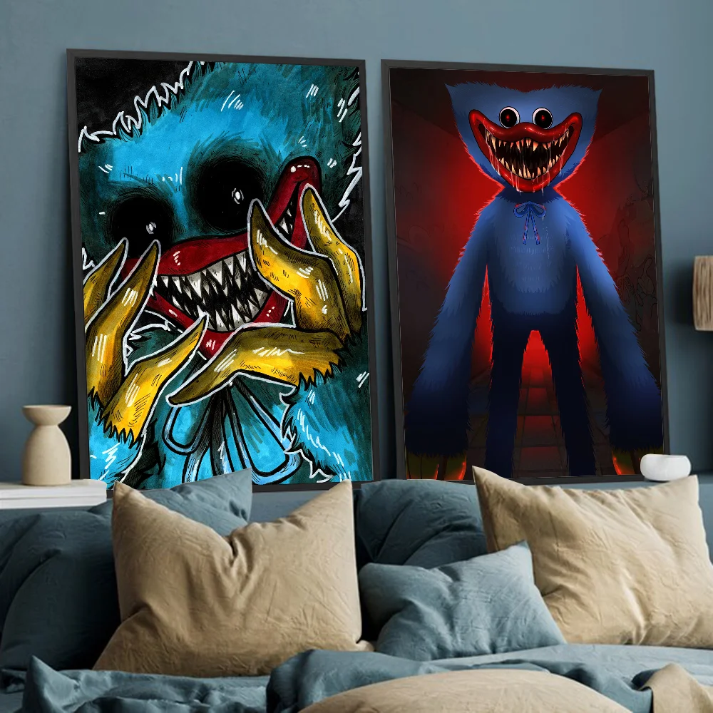 H-Huggy-плакат-W-Wuggy игровая белая бумага плакат бумажная наклейка постеры для