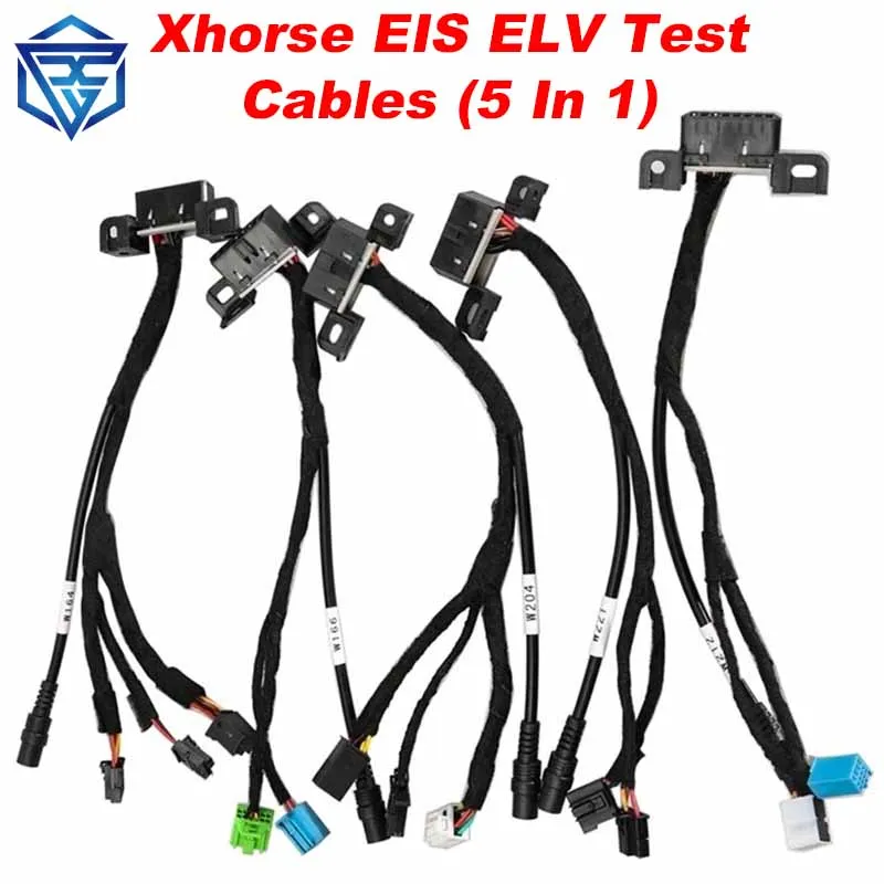Фото Тестовые кабели Xhorse EIS ELV (5 в 1) для Mercedes, работает вместе с VVDI MB BGA TOOL EIS ELV, обнаружение параметров №1