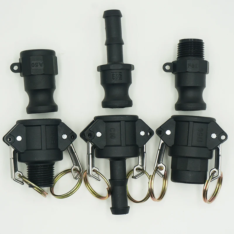 

1Pcs/3pcs DN15 To DN50 Plastic Camlock Couplings 1/2" To 1" Quick Disconnect PP Adapter Pipe Fittings