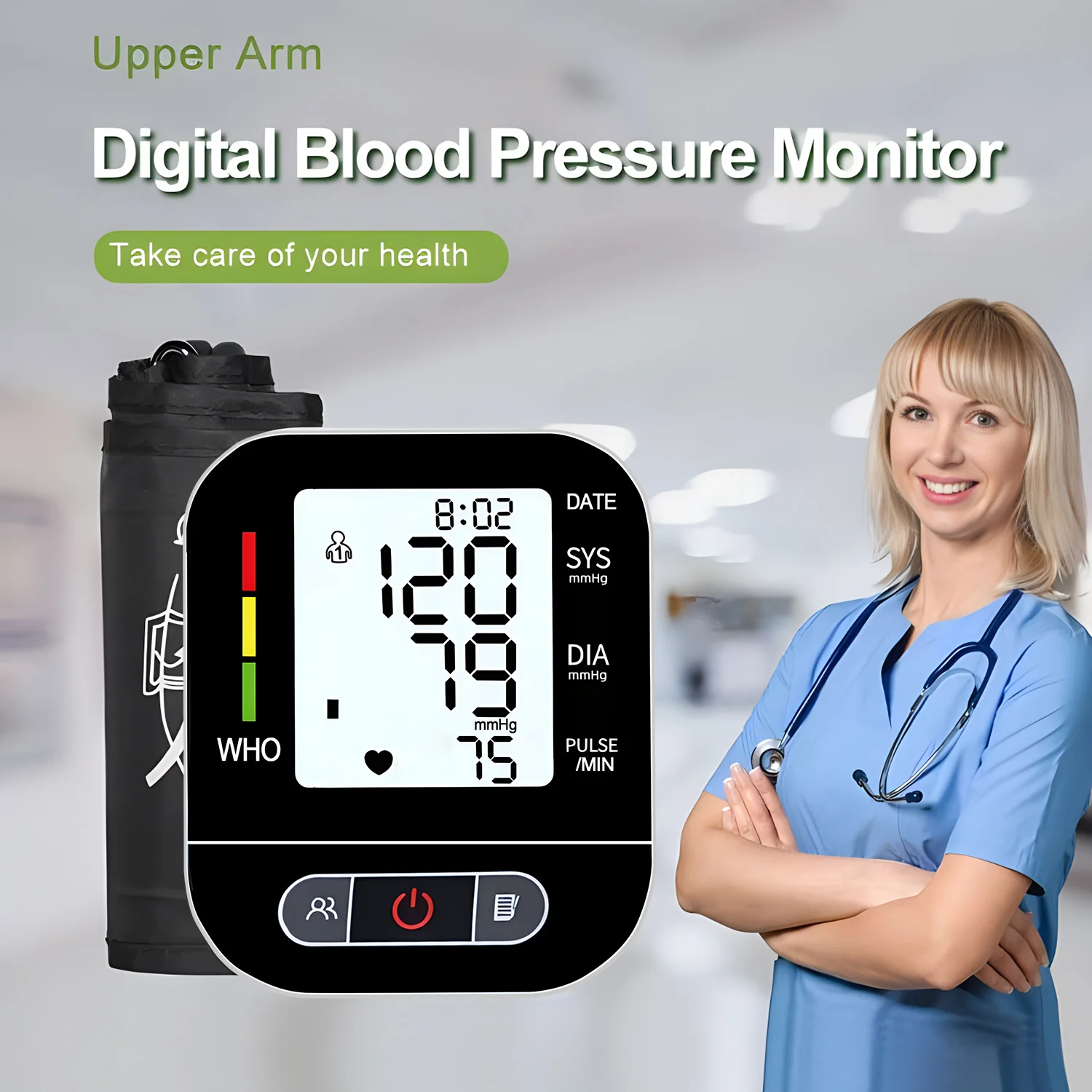 Профессиональный Цифровой Монитор Артериального Давления Автоматический