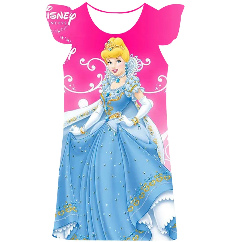 

2023 летнее платье для маленьких девочек, детское платье принцессы из мультфильма «Рапунцель», костюм принцессы для дня рождения