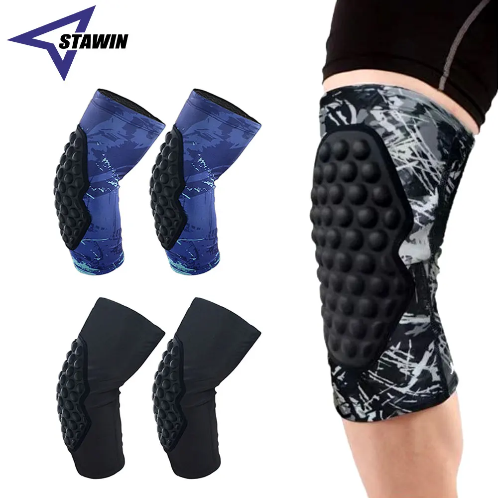 

Professional Sports Knee Pads Honeycomb Basketball Volleyball Football Crashproof Antislip Leg Protective for Adult & Youth Kids