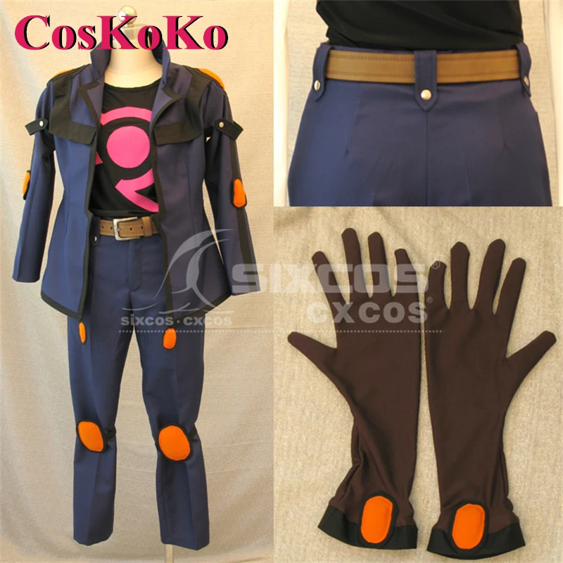 

【Customized】CosKoKo Fudo Yusei Cosplay Game Yu-Gi-Oh! 5D's Costume Fashion Handsome Combat Uniforms Halloween Role Play Clothing