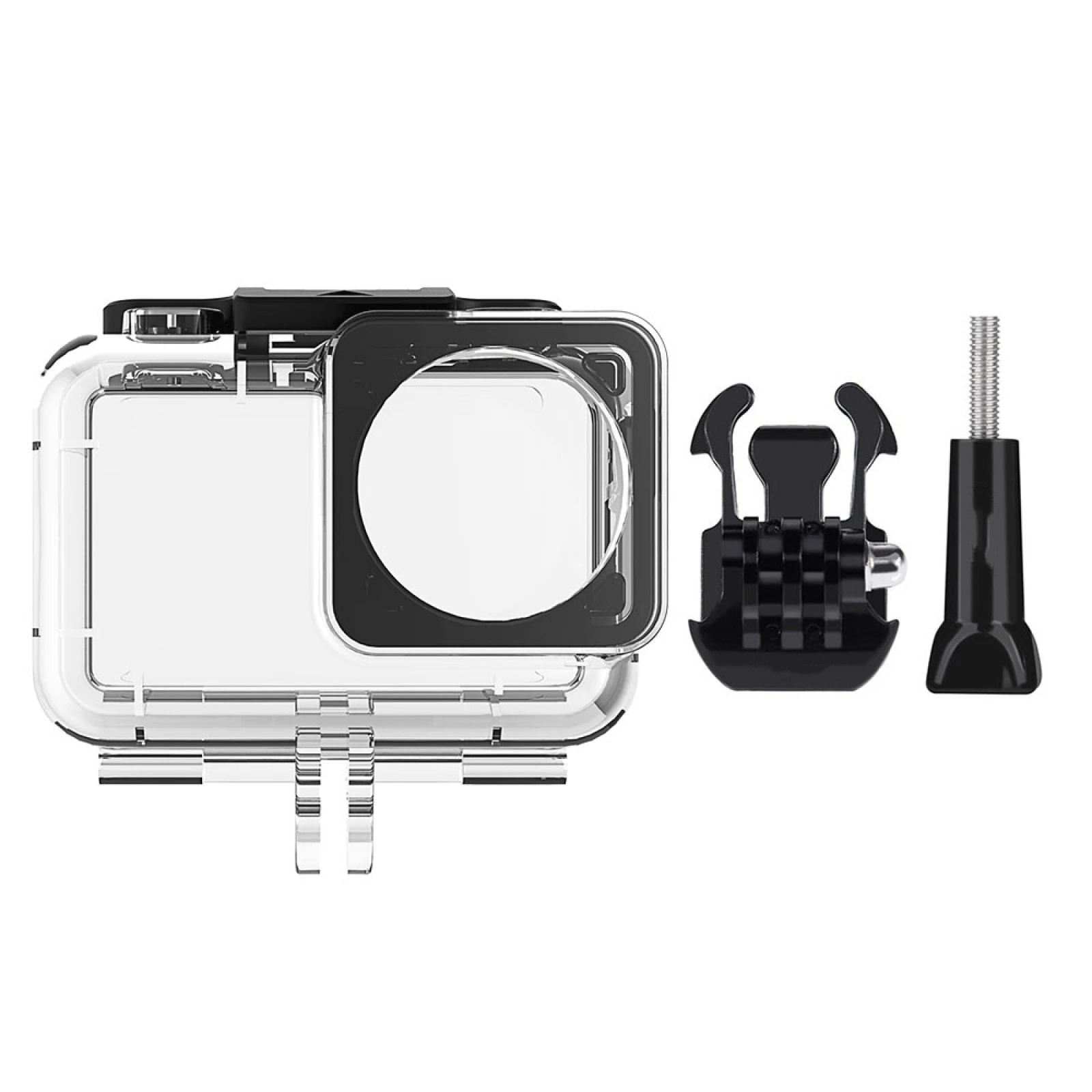 

61m Underwater Waterproof Housing Diving Case for DJI Osmo Action Protector Cover, with Buckle Basic Mount & Screw