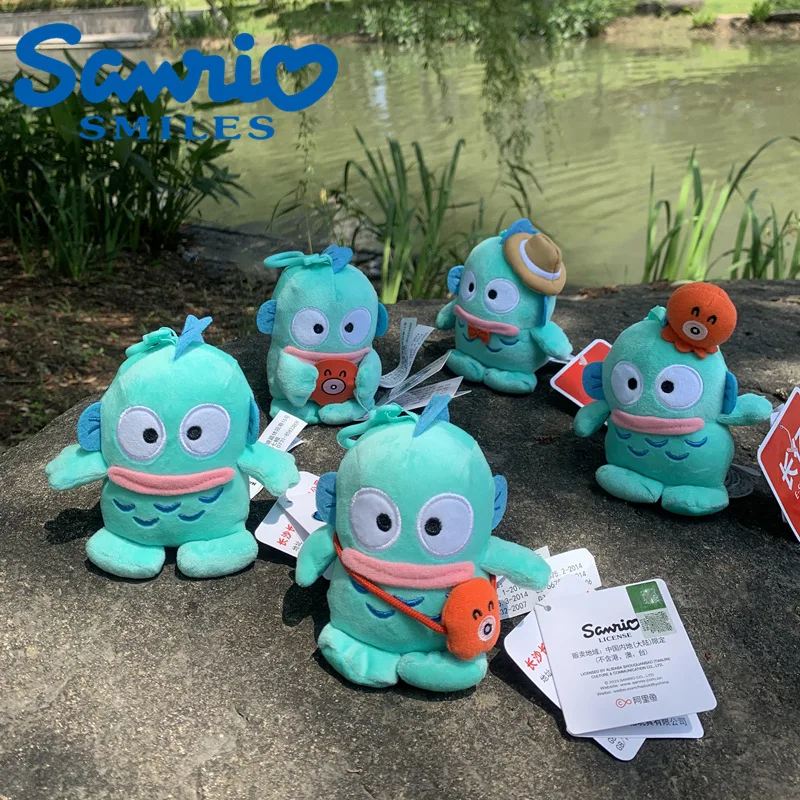 Подлинная кукла Sanrio подвеска половина рыбы Мужчины Huntton keychainгадкий