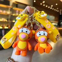 cartoon doll tigger tiger car keychain pendant couple key chain small gift birthday gift