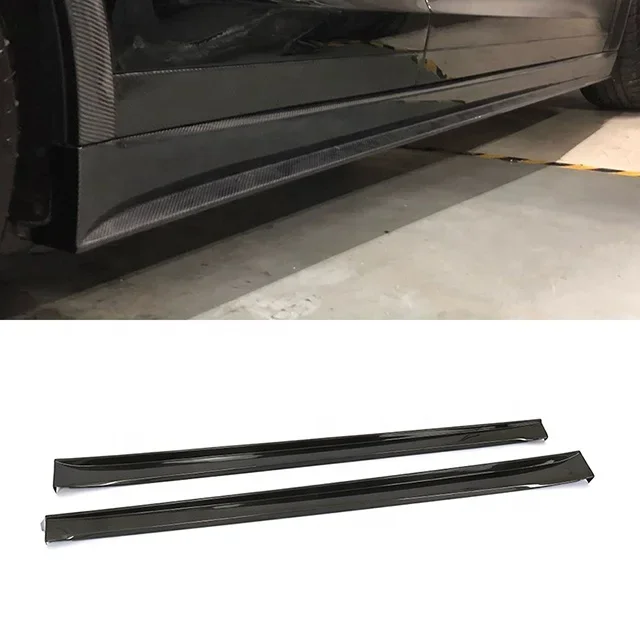 Creease автомобильные боковые юбки из углеродного волокна для Tesla Model X 75D 90D P90D 100D P100D