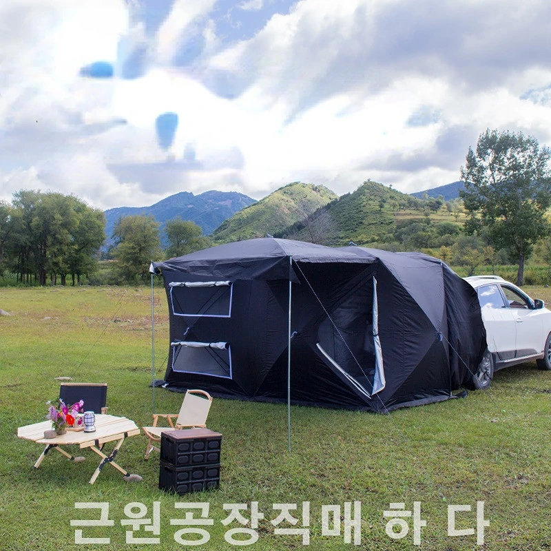 

4 6 8 Person Automatic Pop Up Car Rear Extention Tent Self Driving Outdoor Camping Shelter SUV Beach Tarp Canopy Awning Pergola