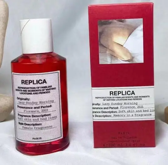 

top quality brand lazy sunday morning perfume set floral long lasting natural taste with atomizer for men fragrances