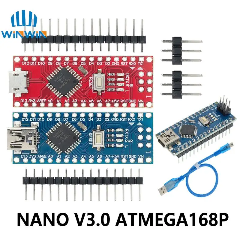 Nano Mini/Micro USB с Загрузчиком совместимый контроллер V3 для arduino CH340 драйвер 16 МГц v3.0