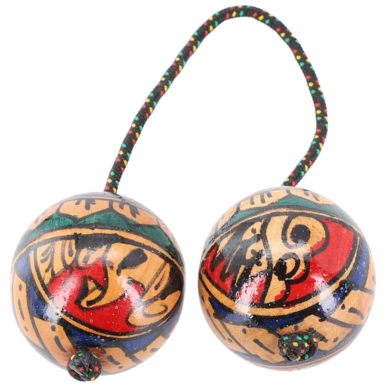 

Wooden Sand Eggs Asalato African Shakers Rhythm Fingertip Sand Ball Handed Percussion Musical Instrument Single Aslatua