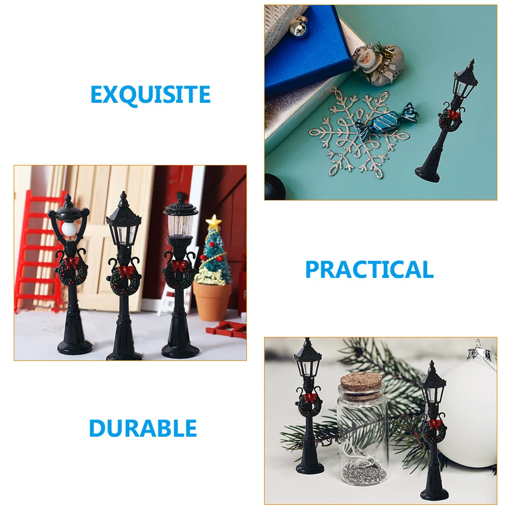 2 шт. миниатюрный фонарь для дорожки железнодорожный уличный модель декор