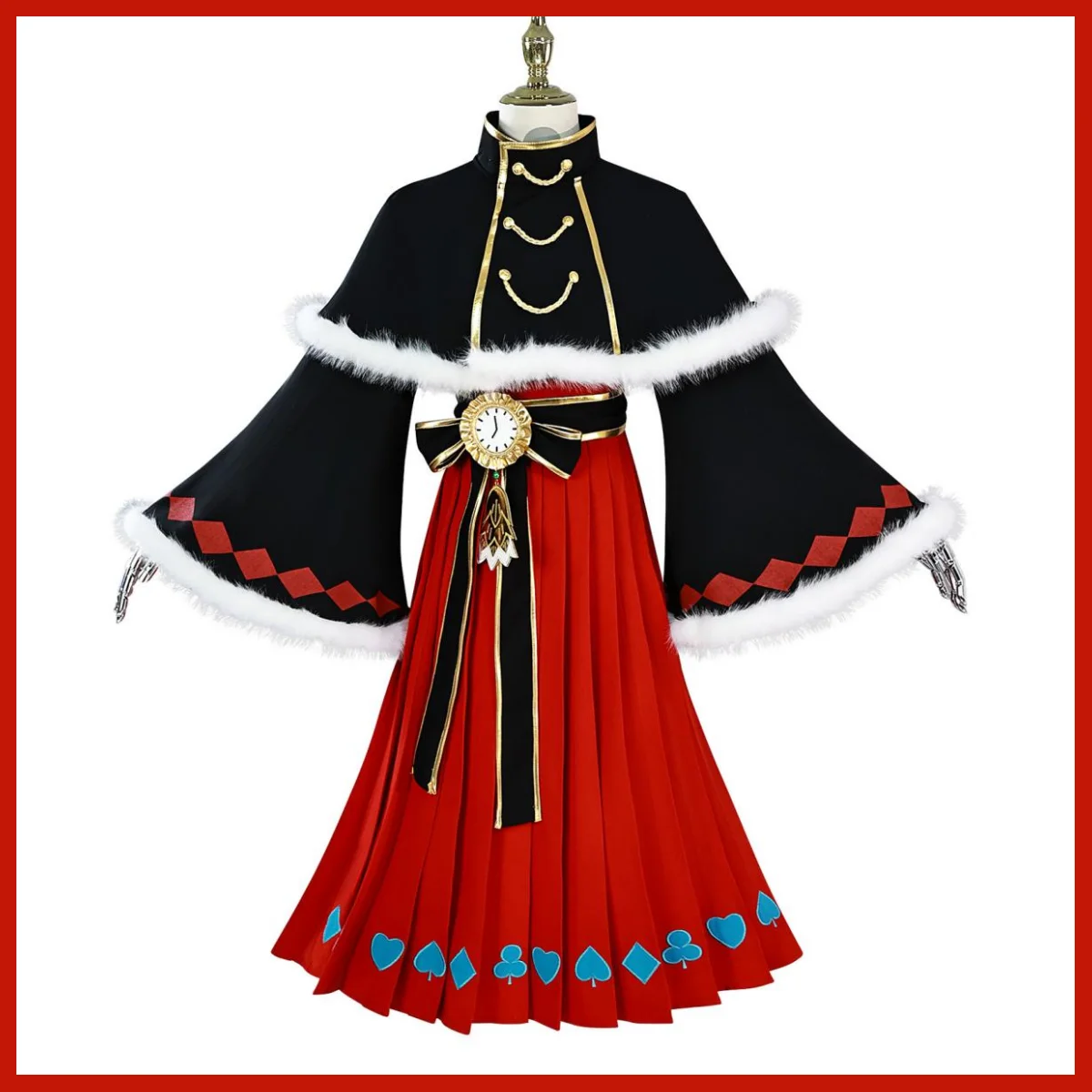 Аниме игра Хьюуга Ханаби Косплей Костюм Зимняя одежда Шаль Красная юбка Парик