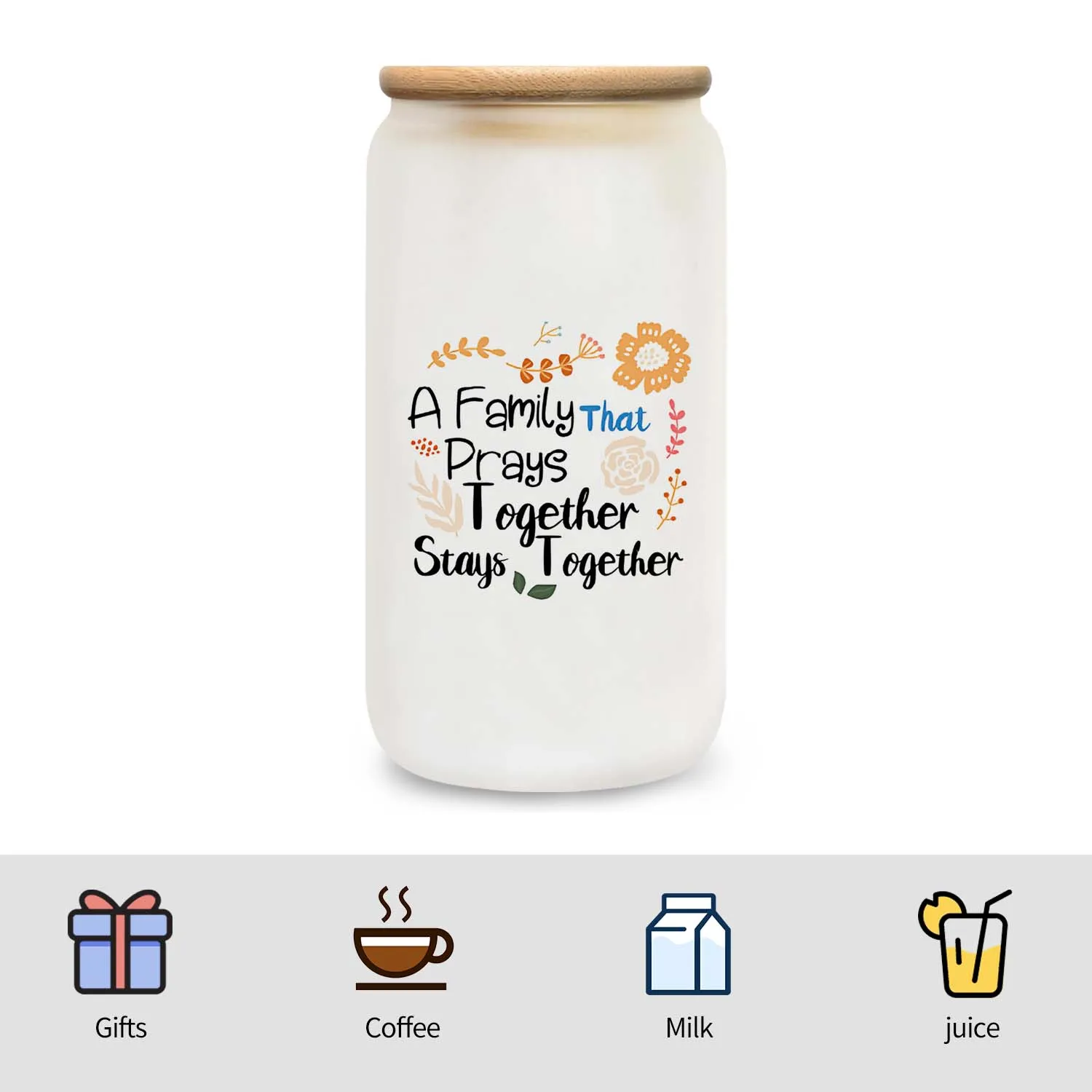 Стеклянный Стакан На 16 Унций День Матери Отца Благодарения Рождения Рождество