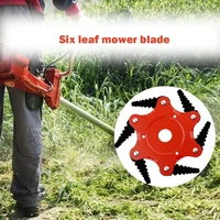 65mm manganese steel cutter blade 6 teeth grass durable trimmer head lawn weeding garden tools supplies accessories dropshipping