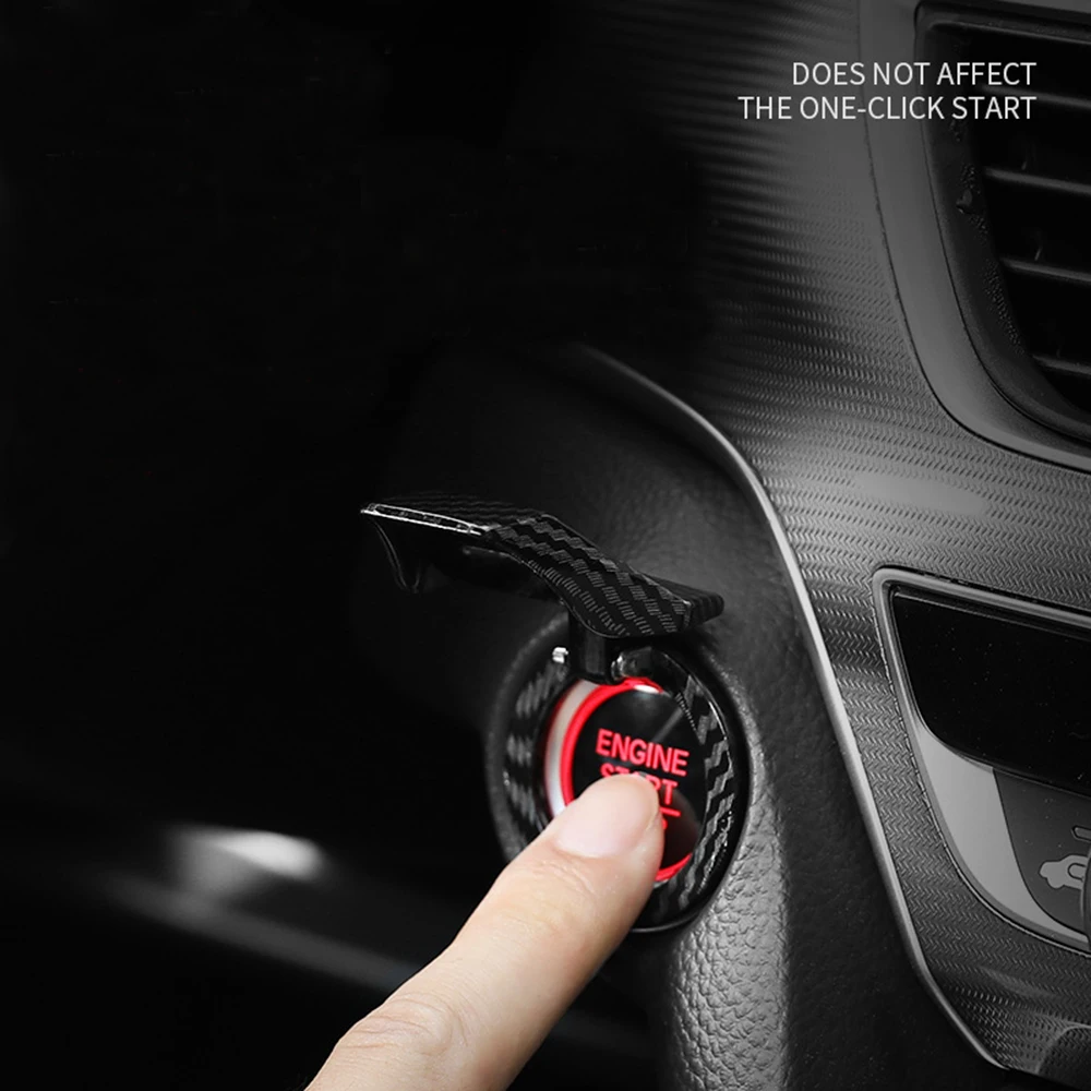 2022new Car Engine Start Stop Switch Button Cover Decorative Auto Accessories Push Sticky Interior Car-Styling |