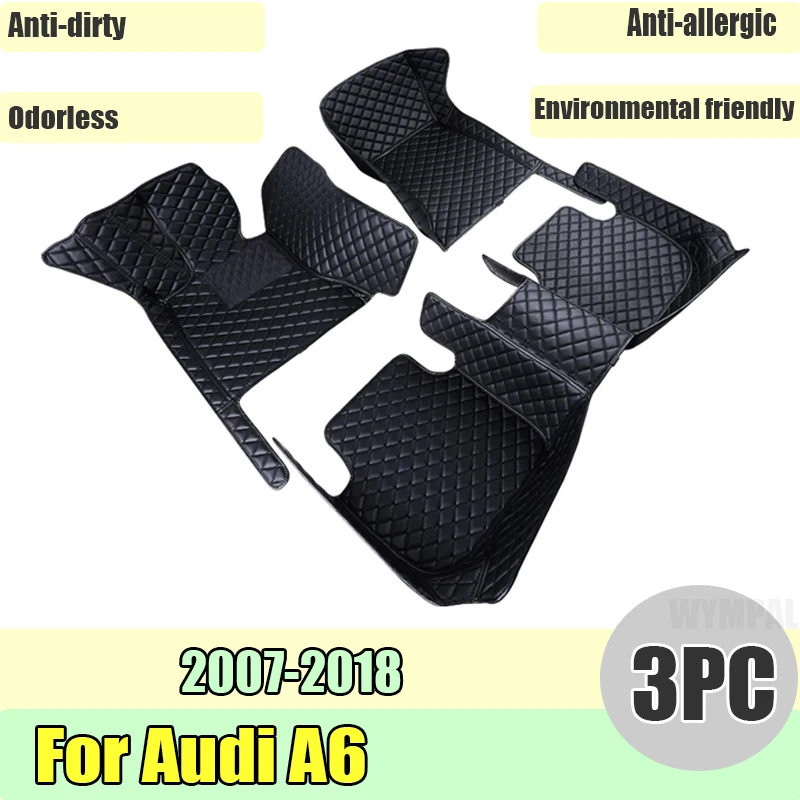 Автомобильные коврики из искусственной кожи на заказ для Audi A6 Avant 4G5 4GD C7 Allroad 4GH 4GJ