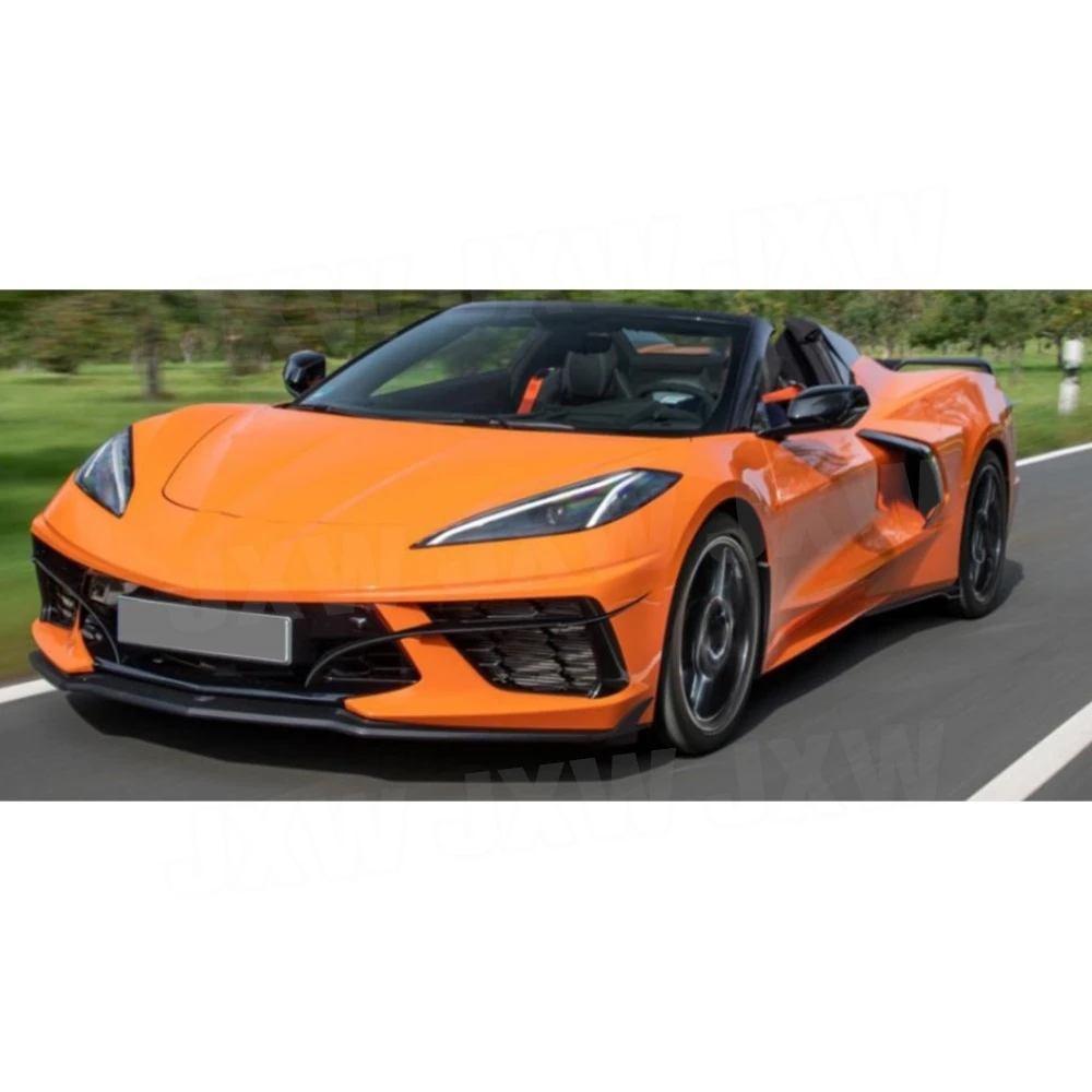 JXWANCF для Chevrolet Corvette C8 2020-2021: Ультралегкие карбоновые сплиттеры переднего бампера, канарды из FRP, элементы обвеса кузова (art.: 3920da50fca04) - 3920da50fca04