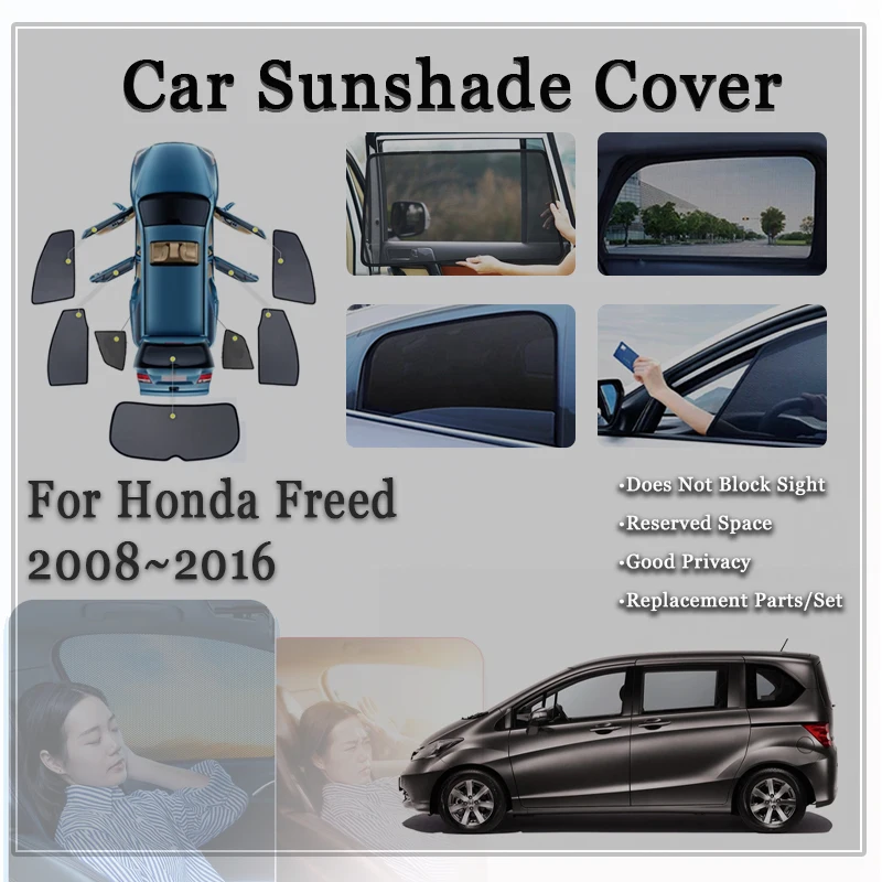 Автомобильный солнцезащитный козырек для Honda Freed GB5 2016 ~ 2024 магнитный с защитой от