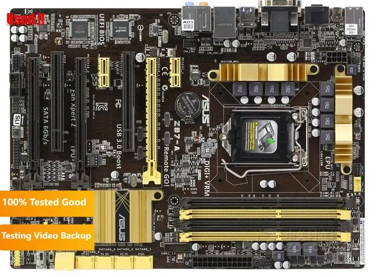 

for Asus Z87-A Original Motherboard Z87 Socket LGA 1150 i7 i5 i3 DDR3 32G SATA3 USB3.0 ATX
